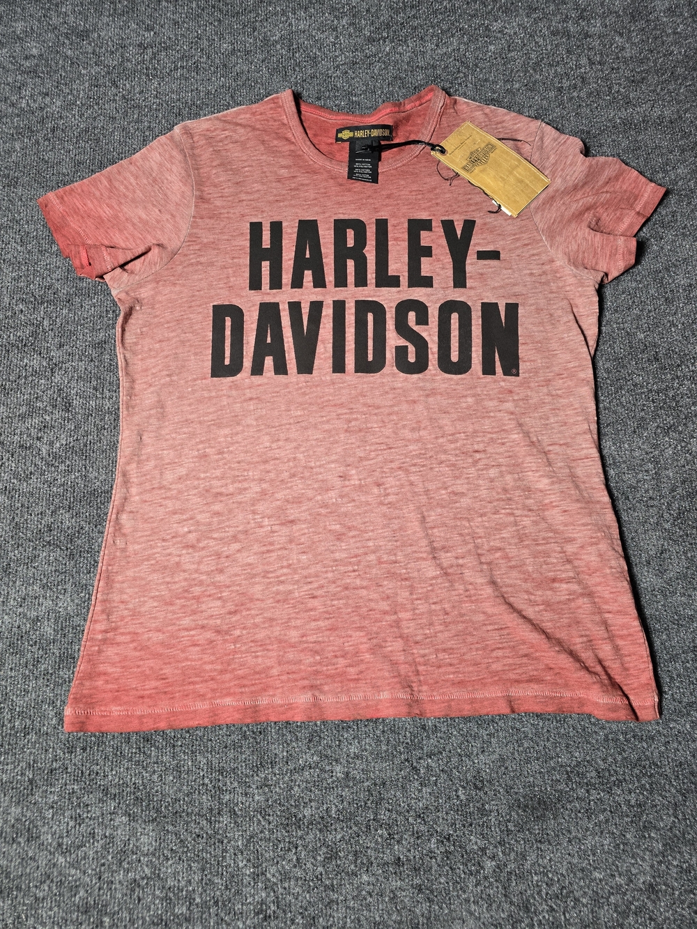 Harley-Davidson Applique Red Graphic T-Shirt NWT Women’s Large